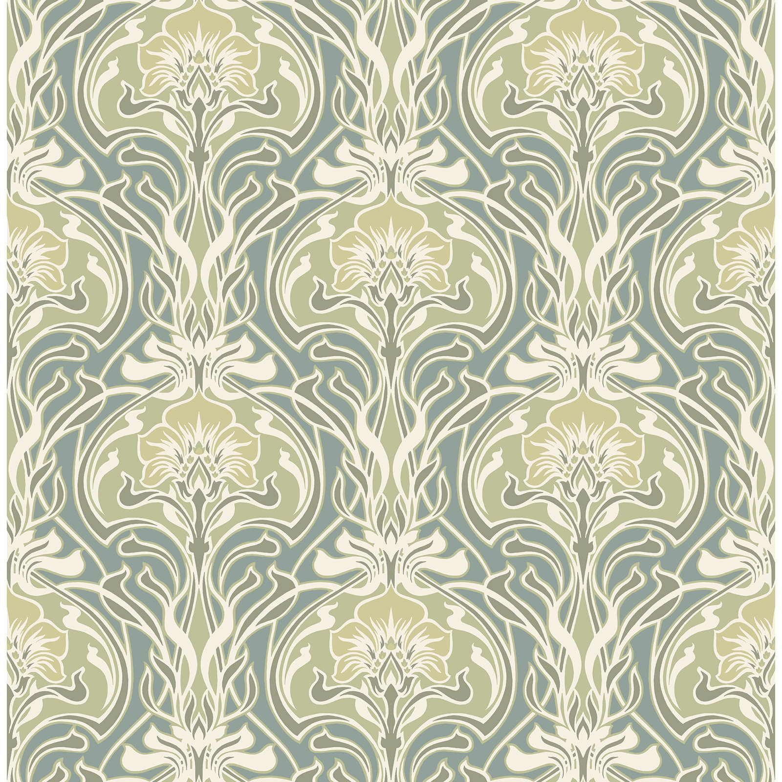 Paintable Wallpaper Roll, Teal