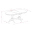 Ensemble de table de salle à manger 9 pièces comprenant une table de salle à manger ovale avec rallonge papillon et 8 chaises de salle à manger, babeurre et cerise-124541370-124541376-124541371