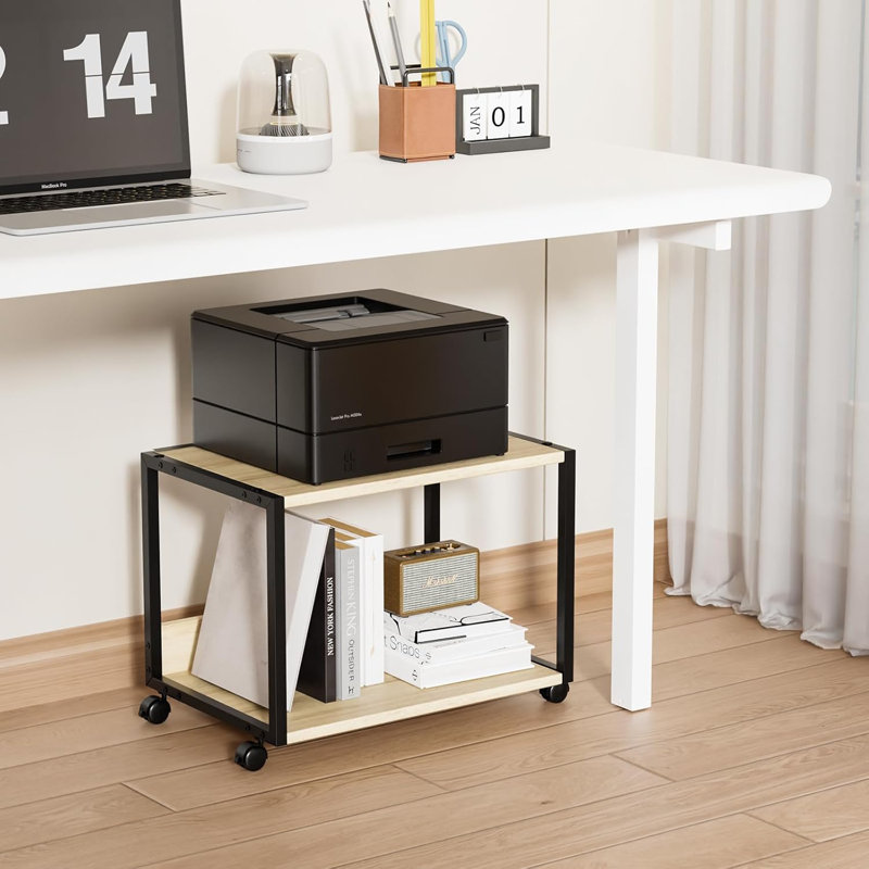 17.72" Printer Stand, Oak