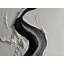 Art texturé sur toile, peinture à l'huile minimaliste verticale moderne noire encadrée