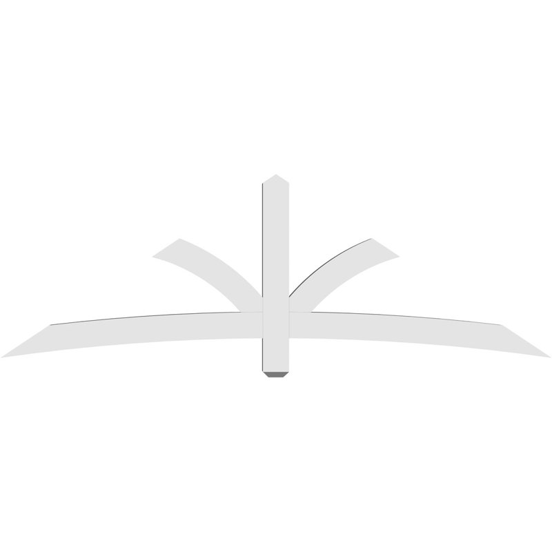Support pour pignon Davenport, H 28 po x l 84 po (pas: 8/12), P 4 po x F 4 po, PVC