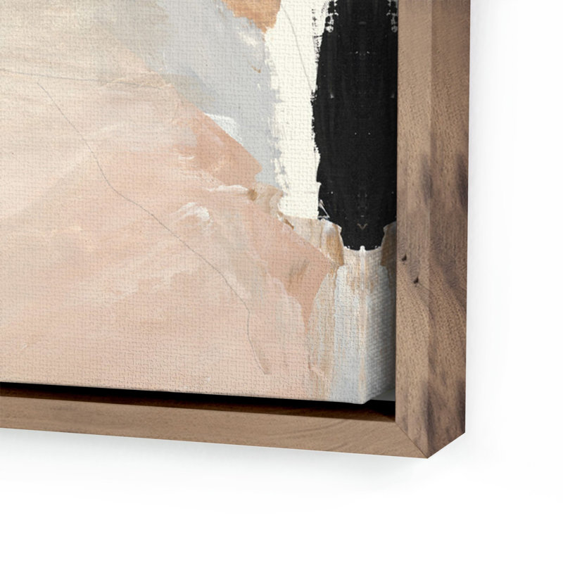 Desert No. 2 Painting by Melanie Biehle, 48" H x 48" W, Rustic Walnut Canvas Floater Framed