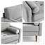 Coussin de dossier amovible en velours avec deux traversins assortis-1357768810