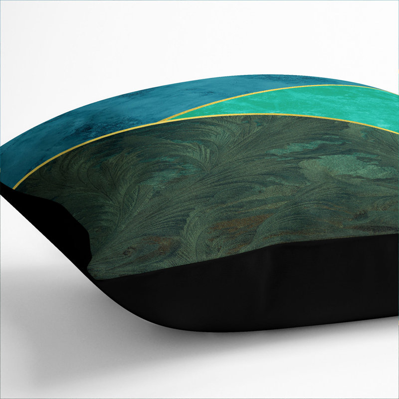 Mopdern Shapes No.2 Square Throw Cushion, 40cm H x 40cm W x 15cm D, Black