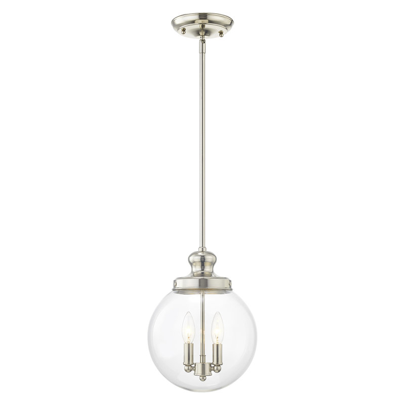 Millon 2 - Light Single Pendant, Polished Nickel