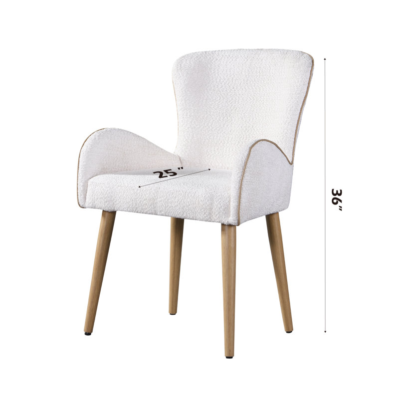 Ensemble de 2 chaises d'appoint Qwin Boucle & Finish