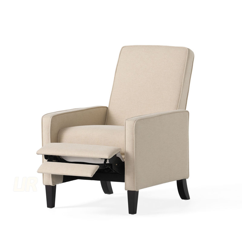 Chaise minimaliste en tissu avec coussin épais pour un confort optimal et une utilisation polyvalente dans n'importe quelle pièce