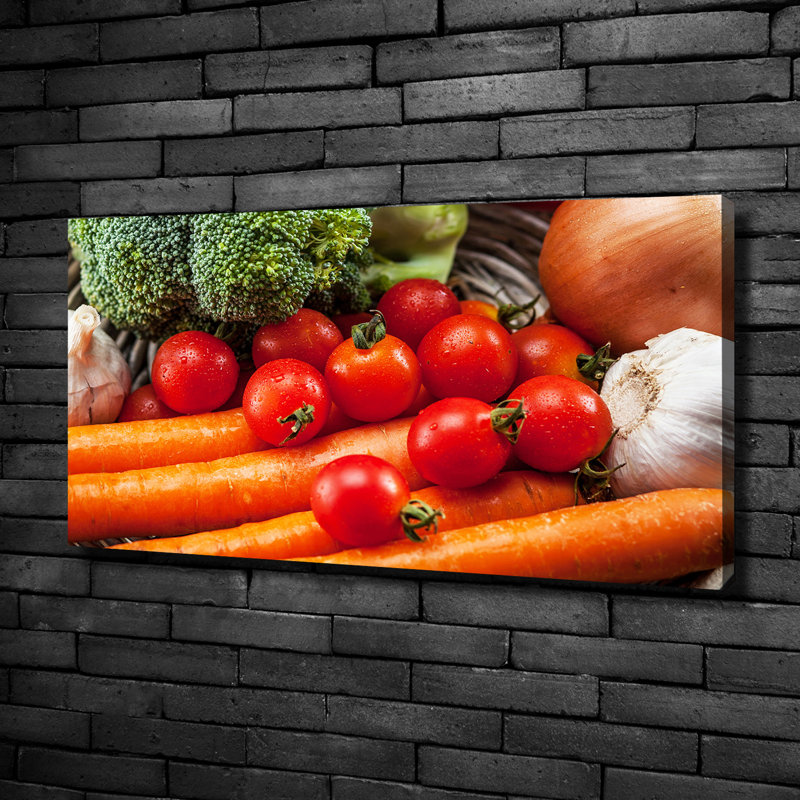 Vegetables - Wrapped Canvas Print, Wrapped Canvas, 50cm H x 100cm W