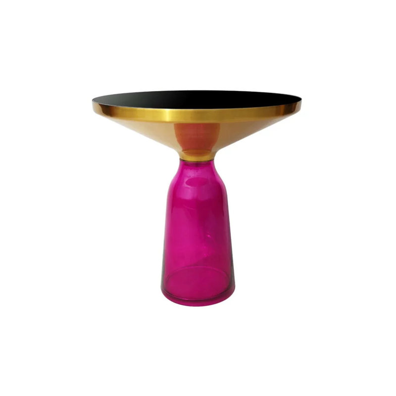 Aurimas Pedestal Coffee Table, Purple