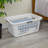 Sterilite Laundry Basket, 2 Bushel Plastic Hamper with Handles, White, 6 Pack-113332341