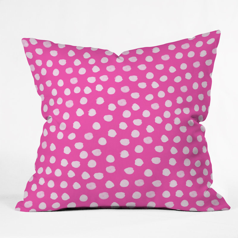 Coussin décoratif, 16 po x 16 po, Rose