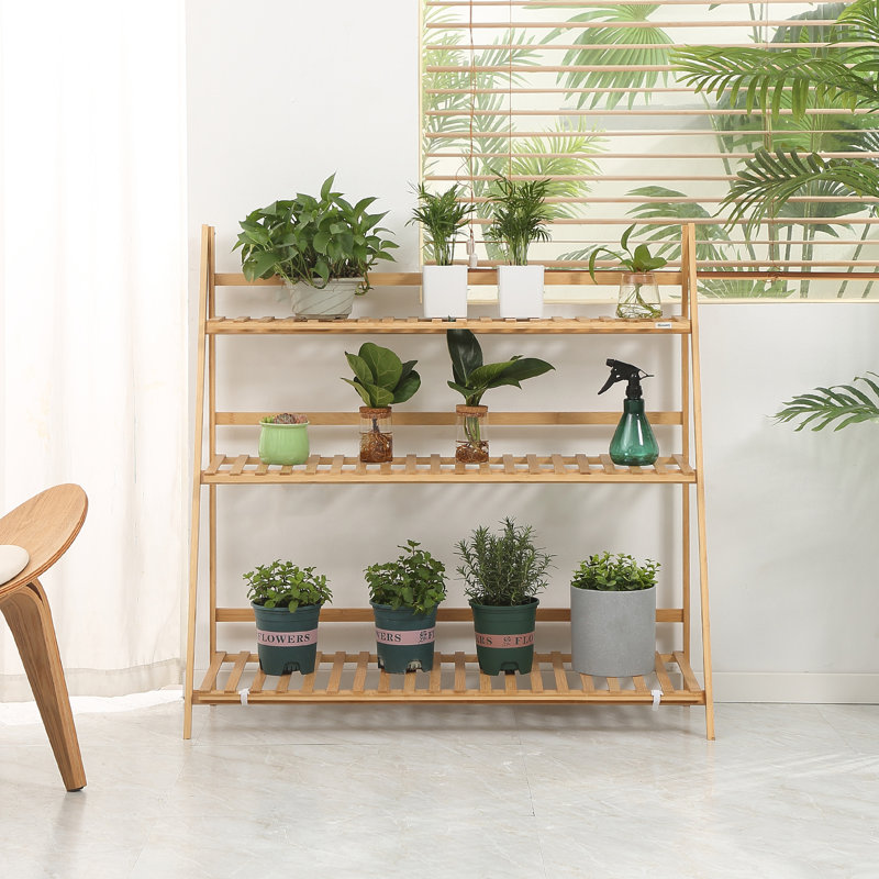 Awab Wood Plant Stand