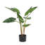 Plante artificielle verte Monstera vert avec pot en plastique noir