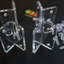 V2, 5mm thickness, Angle L Brackets, Polished Clear Transparent Perspex Acrylic + 20x M5 Bolts, Clear Right Angle Bracket, Corner
