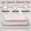 Ensemble de draps en microfibre brossée Series 1200-20058678-20058680