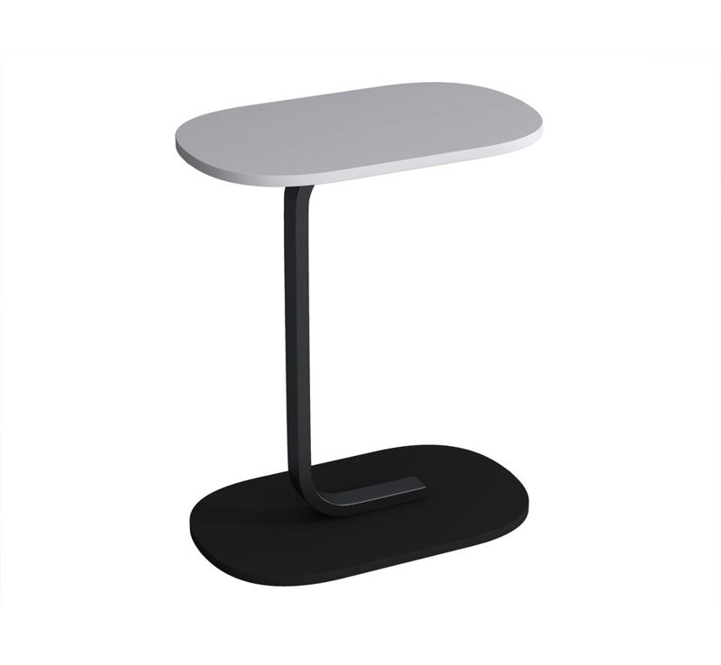 Darrett 30cm W Metal Bedside Table, Grey