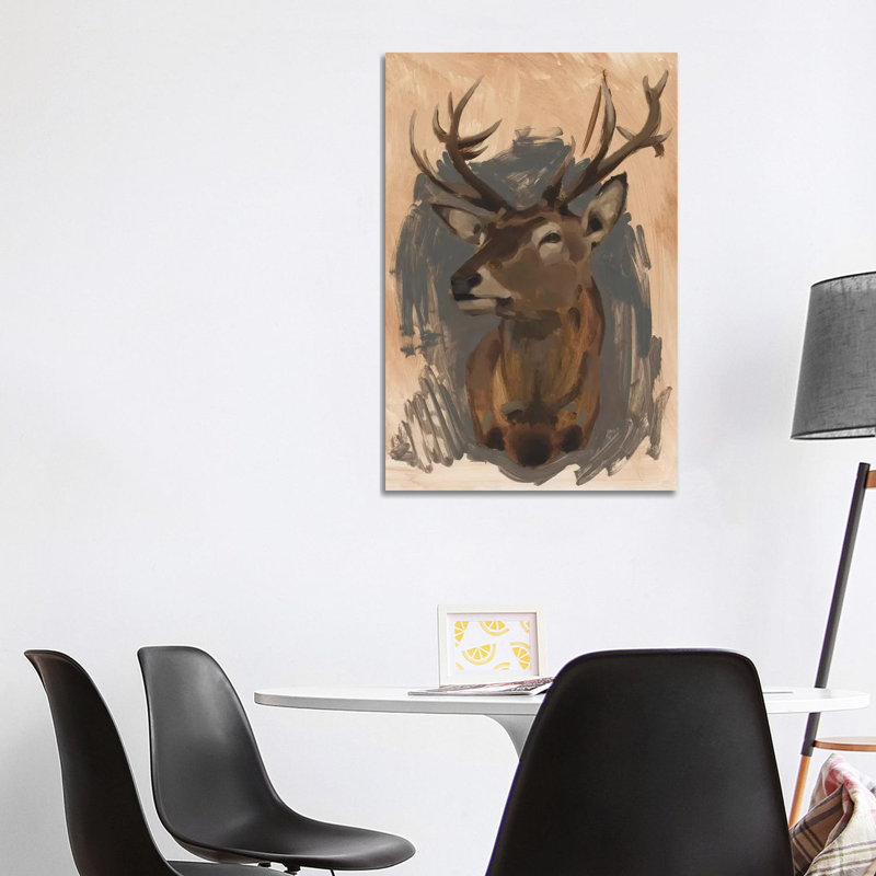 Red Deer Stag II by Jacob Green - Wrapped Canvas Gallery-Wrapped Canvas Giclée, 101.6cm H x 66.04cm W x 1.905cm D