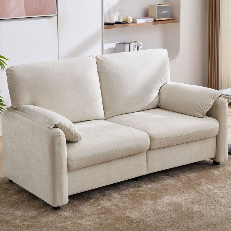 Causeuse Cloud de 71 po en chenille Cloud Comfort