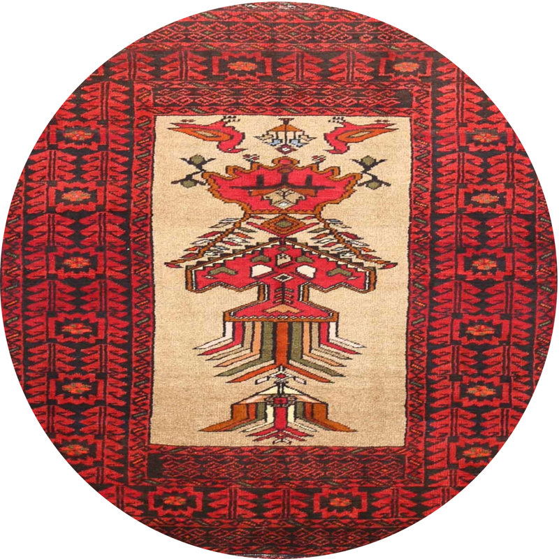 Castoro Oriental Indoor Rug, Round 3'