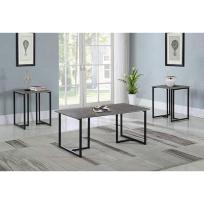 Ajahn 3 Pieces Living Room Table Set