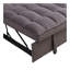 Canapé-lit avec couchette gris anthracite