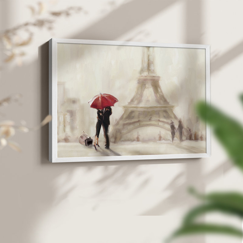 Paris Moment -Framed Print - Restickable, 11" H x 14" W, White