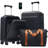 Front Opening Luggage Set 3 Piece, Hardside Carry on Suitcase with USB Port, Expandable Luggage with Handle Bag Spinner Wheels TSA Lock-135989871