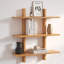 Tablettes flottantes en bois massif à 3 niveaux Shouji avec bords biseautés réversibles, matériel caché, assemblage rapide en 15 minutes-36690811-36275907