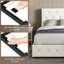 Upholstered Bed Frame with Drawer Storage-347408877-370691892