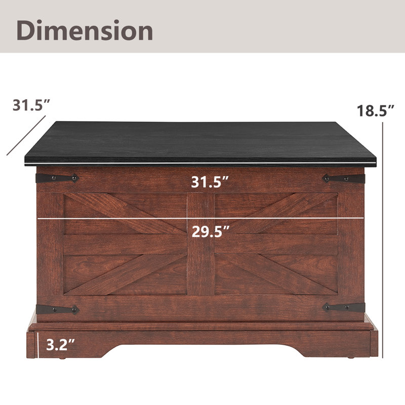 Ludean Single Coffee Table, Oak