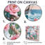 Ancre de pirate rose et vert avec roses roses IV - décoration murale bord de mer-1390821341-1390821315