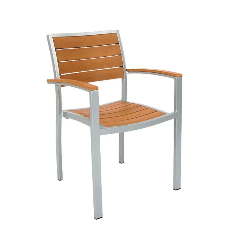Patio Dining Armchair, Gray