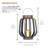 Solar Cylindrical Plastic Lantern w/ LED Light