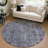 Emberith Blue Washable Indoor-Outdoor Rug - LOOMLAN-474390488