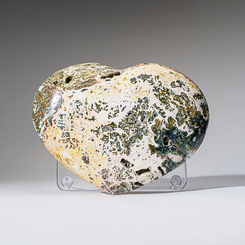 Polished Ocean Jasper Heart From Madagascar (6.5 Lbs)