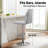 Modern Racing Style Bar Stools Adjustable Swivel Barstools, Counter Height Chairs Seat with Footrest-196024397