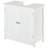Under Sink Bathroom Cabinet, Pedestal Sink Vanity With Double Doors Sturdy Mdf Construction Weight Bearing Design Compact Organizer For Bathroom Toilet Daily Toiletry Storage