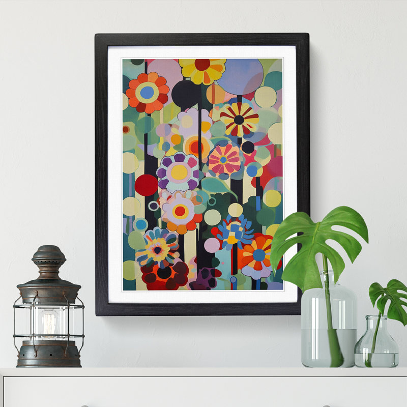 Mixed Flowers Vol.8 - Picture Frame Print, Black, 46cm H x 34cm W x 2cm D