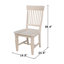 Chaise en bois massif Cosandra
