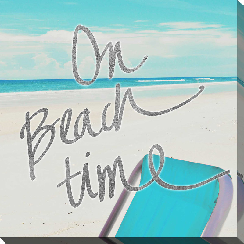 «On Beach Time», reproduction de photo, H 18 po x l 18 po x P 1 po, Toile tendue