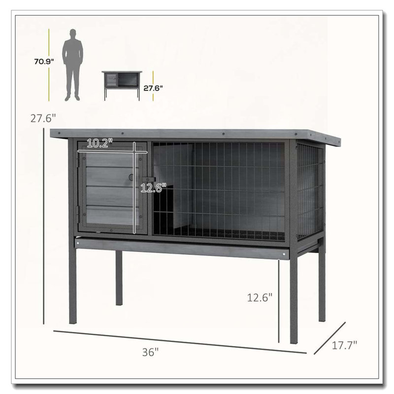 Niche pour animaux en bois