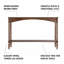 Console en bois brun avec pieds en spirale tournés et tablette inférieure pour le décor du vestibule du salon