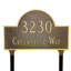 Plaque d'adresse sur 2 lignes pour pelouse-23376986-23376975