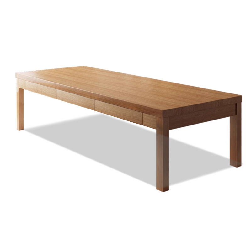 Grand bureau en bois massif avec tiroirs, H 29,53 po x l 78,74 po x P 31,50 po