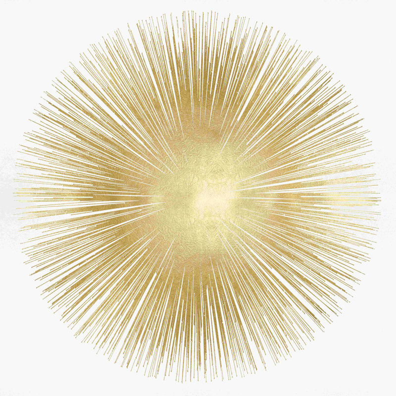 Sunburst Soft Gold I - impression sur toile tendue, H 36 po x l 36 po
