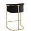 Tabouret de comptoir en velours Kanni-106895755
