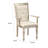 Vervena 18.5'' H Wooden  Arm Chairs with Crystal Tufted Leatherette Backrest, Silver
