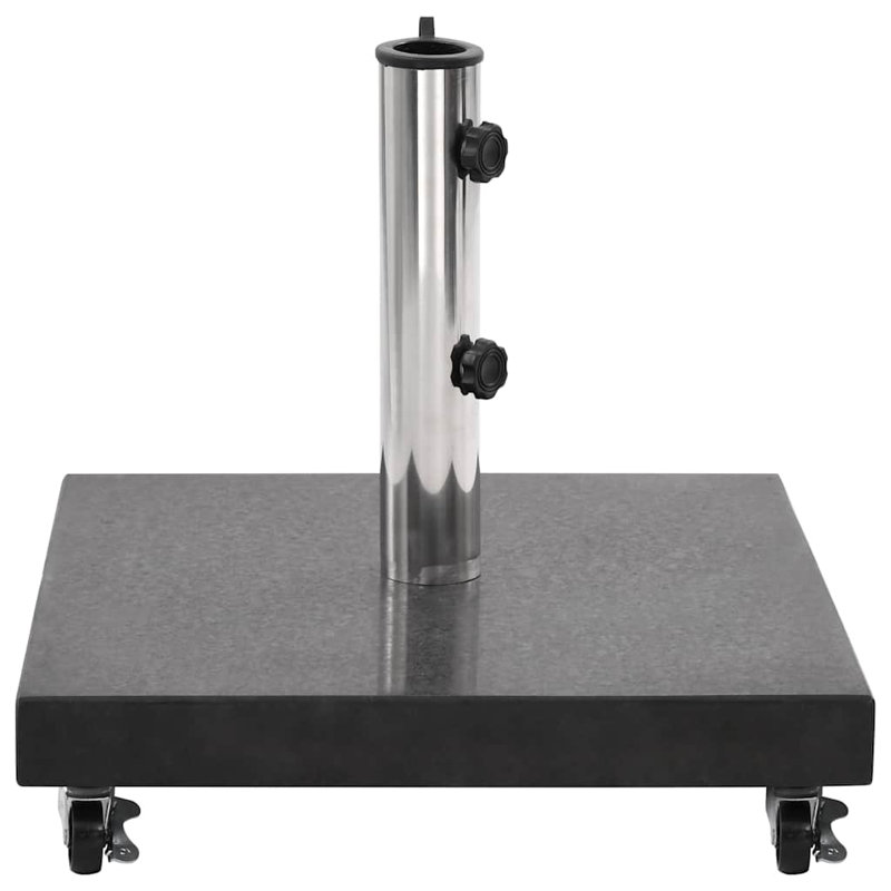 Support de parasol de patio extérieur en acier inoxydable, Noir