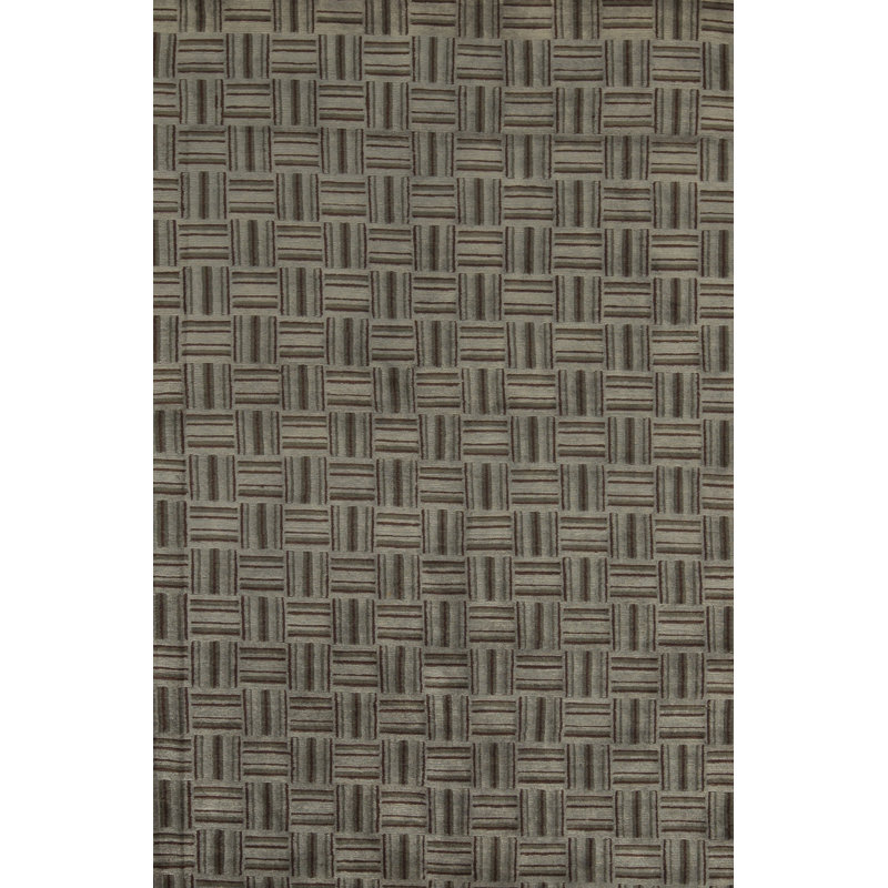 Hand-Knotted High-Quality Gray Area Rug
