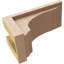 Corbeau en bois de cèdre brut Warren Rough 5 po x P 10 po x H 5 po-88293105